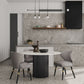 Manhattan Comfort Strine Dark Taupe Upholstered Dining Chair