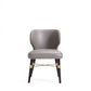 Manhattan Comfort Strine Dark Taupe Upholstered Dining Chair