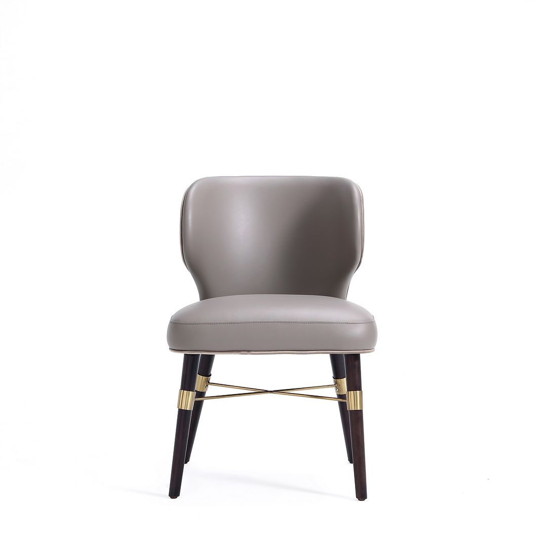 Manhattan Comfort Strine Dark Taupe Upholstered Dining Chair