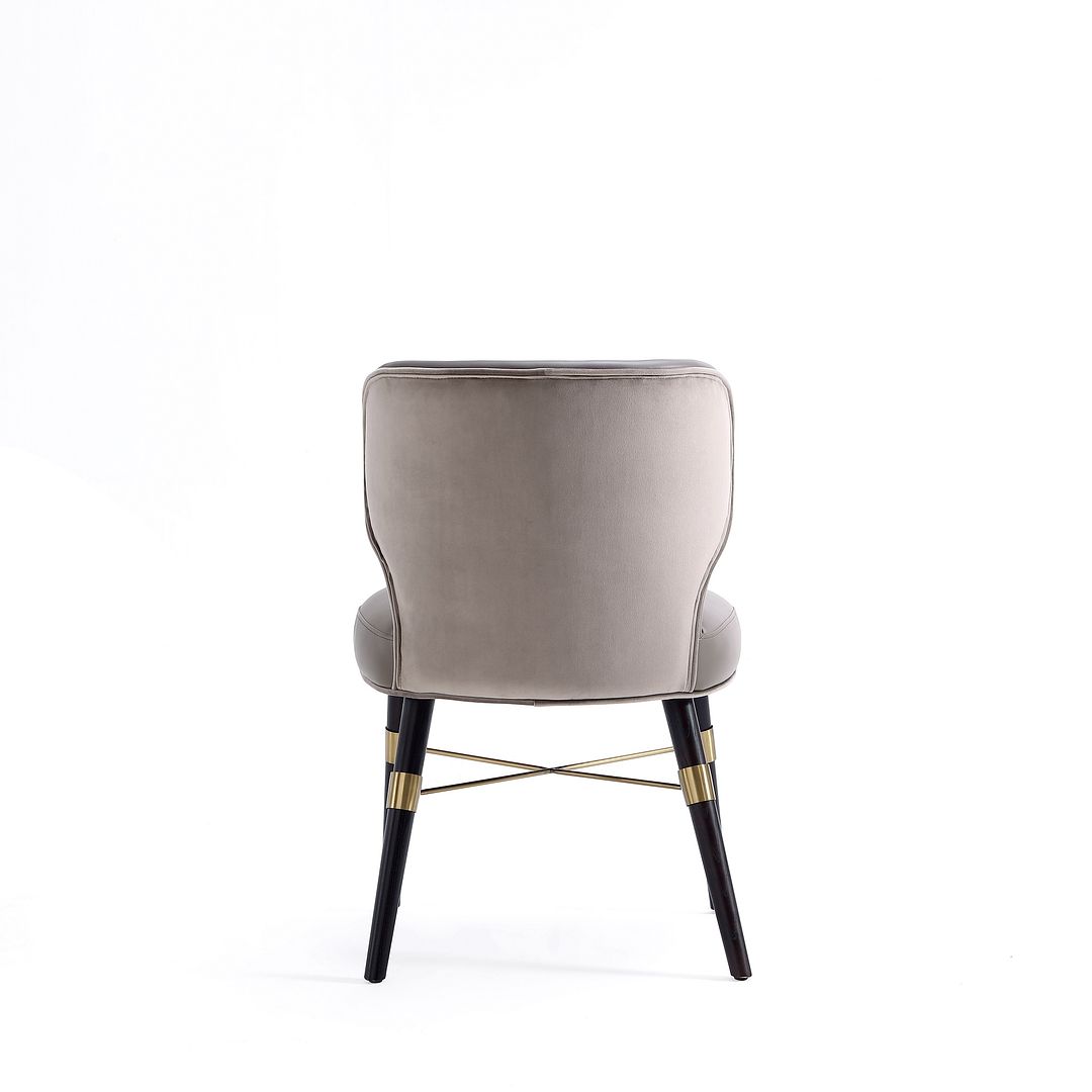 Manhattan Comfort Strine Dark Taupe Upholstered Dining Chair
