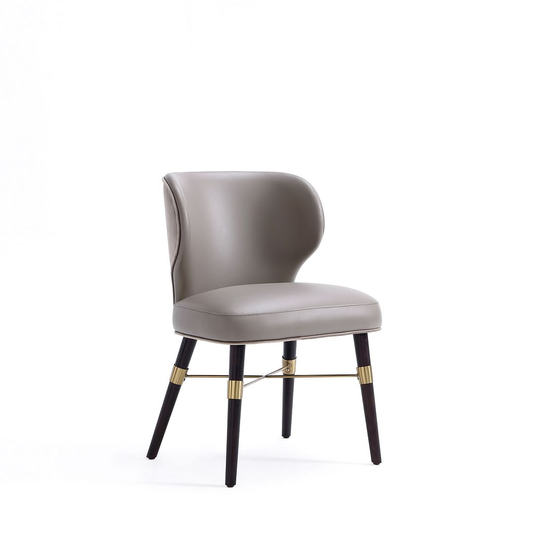 Manhattan Comfort Strine Dark Taupe Upholstered Dining Chair
