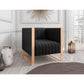 Manhattan Comfort Trillium Black & Gold Velvet Accent Chair