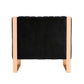 Manhattan Comfort Trillium Black & Gold Velvet Accent Chair