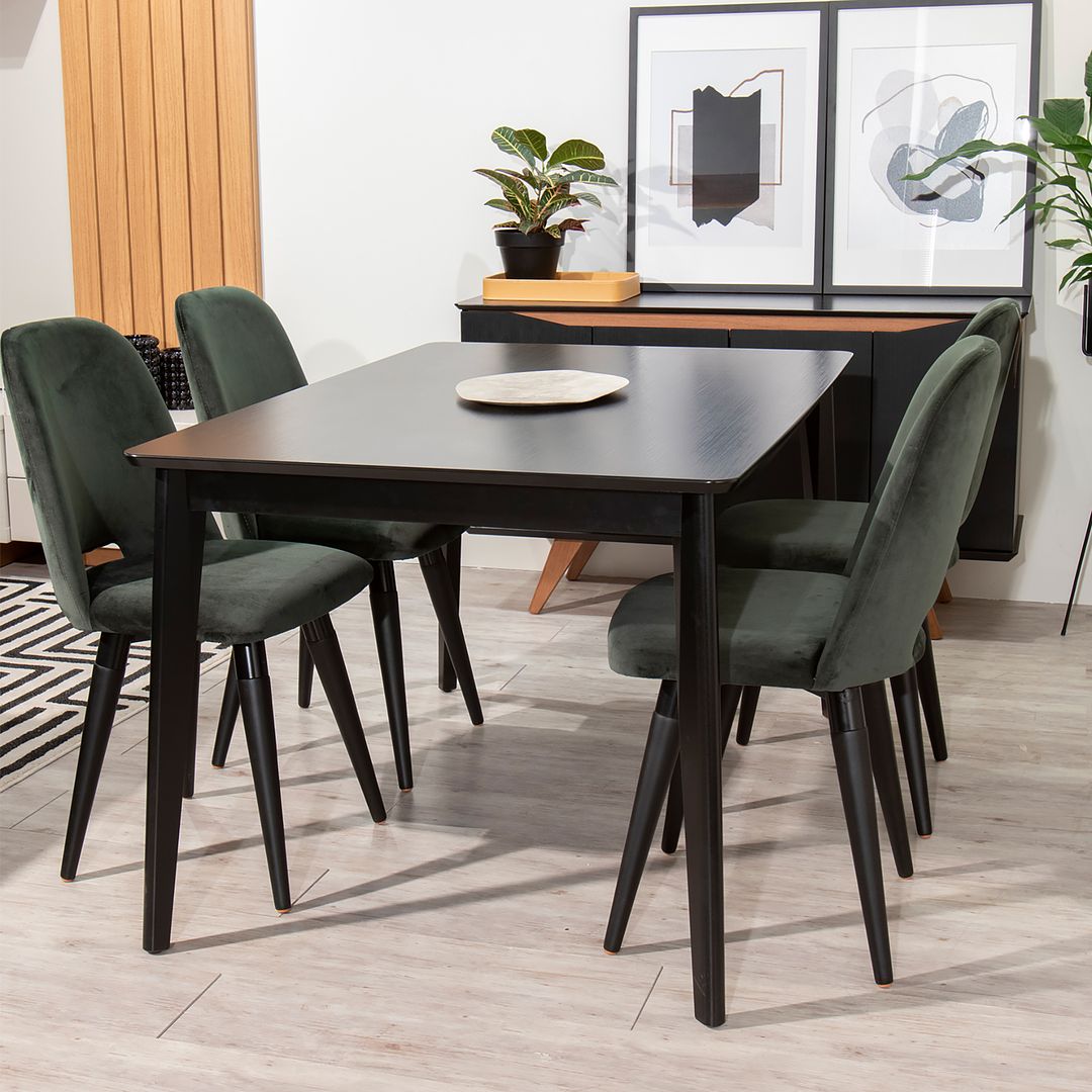 Manhattan Comfort Tudor 53" Dining Table In Black
