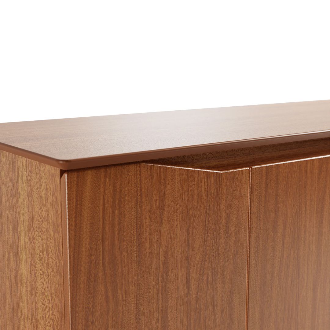 Manhattan Comfort Tudor 53" Sideboard With 4 Shelves In Maple Cream