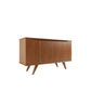 Manhattan Comfort Tudor 53" Sideboard With 4 Shelves In Maple Cream