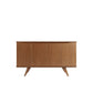 Manhattan Comfort Tudor 53" Sideboard With 4 Shelves In Maple Cream