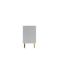 Manhattan Comfort Tudor 53" Sideboard With 4 Shelves In White Matte & Maple Cream