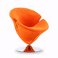 Manhattan Comfort Tulip Swivel 4-Piece Accent Chairs In Multi Color Orange, Yellow, Green & Red