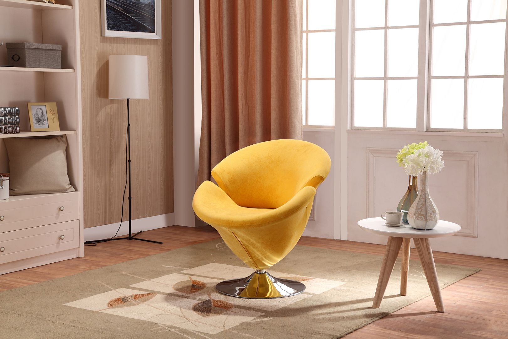 Yellow tulip chair sale