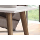 Manhattan Comfort Utopia 18" High Rectangle Coffee Table With Splayed Legs In White Gloss