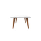 Manhattan Comfort Utopia 18" High Rectangle Coffee Table With Splayed Legs In White Gloss