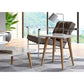 Manhattan Comfort Utopia 20" High Square End Table With Splayed Wooden Legs In Off White & Maple Cream