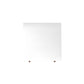 Manhattan Comfort Utopia 20" High Square End Table With Splayed Wooden Legs In White Gloss