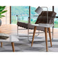 Manhattan Comfort Utopia 20" High Triangle End Table With Splayed Wooden Legs In White Gloss