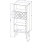 Manhattan Comfort Utopia Bookcase In Off White & Maple Cream