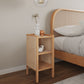 Manhattan Comfort Versailles 2-Piece Nature & Natural Cane End Table