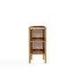 Manhattan Comfort Versailles 2-Piece Nature & Natural Cane End Table