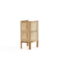 Manhattan Comfort Versailles 2-Piece Nature & Natural Cane End Table