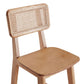 Manhattan Comfort Versailles Counter Stool In Nature Cane