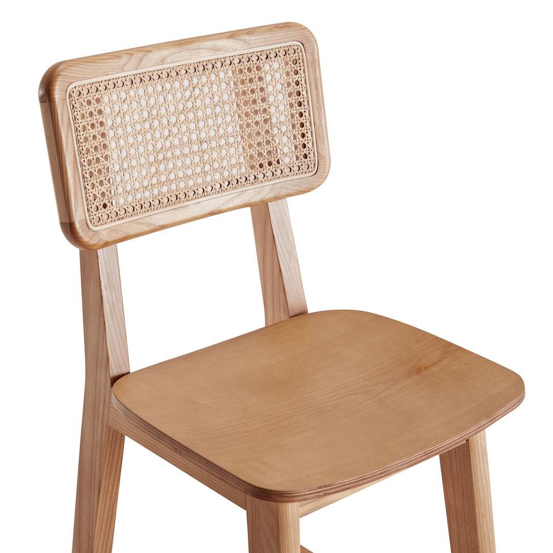 Manhattan Comfort Versailles Counter Stool In Nature Cane