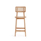 Manhattan Comfort Versailles Counter Stool In Nature Cane
