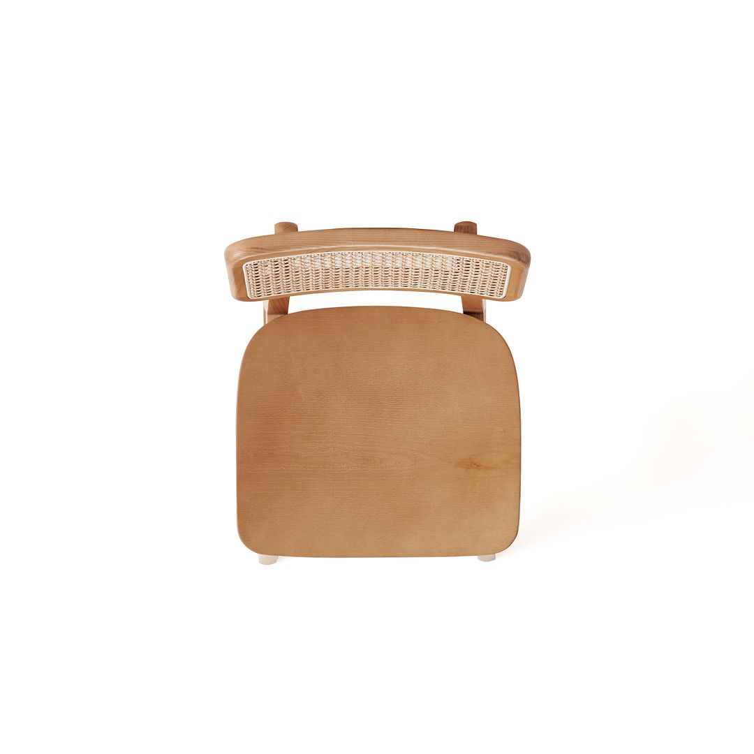 Manhattan Comfort Versailles Counter Stool In Nature Cane