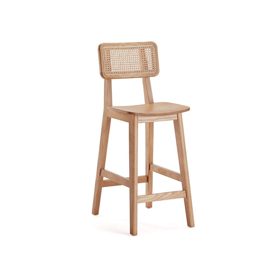 Manhattan Comfort Versailles Counter Stool In Nature Cane