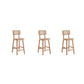 Manhattan Comfort Versailles Nature Cane Counter Stool In A Set Of 3