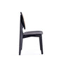 Manhattan Comfort Versailles Round Black & Natural Cane Dining Chairs In A Set Of 2