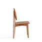 Manhattan Comfort Versailles Round Nature Cane Dining Chairs In A Set Of 4
