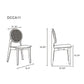 Manhattan Comfort Versailles Round Nature Cane Dining Chairs In A Set Of 4