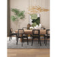 Manhattan Comfort Versailles Square Black & Natural Cane Dining Chairs In A Set Of 4