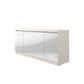 Manhattan Comfort Viennese 63" 6-Shelf Buffet Cabinet With Mirrors In Off White