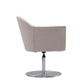 Manhattan Comfort Voyager Barley & Brushed Metal Woven Swivel Adjustable Accent Chair