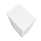 Manhattan Comfort Warren Mid-High Bookcase Cabinet 2.0 With 5 Shelves In White & Black Feet