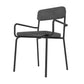 Manhattan Comfort Whythe PU Leather Dining Chair In Black