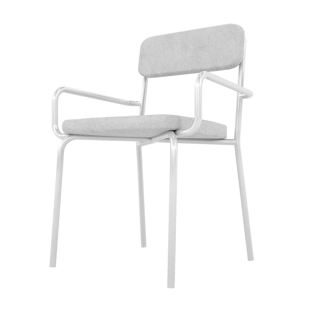 Manhattan Comfort Whythe PU Leather Dining Chair In White