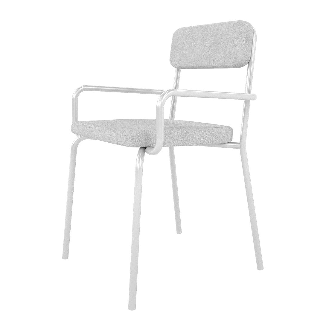 Manhattan Comfort Whythe PU Leather Dining Chair In White