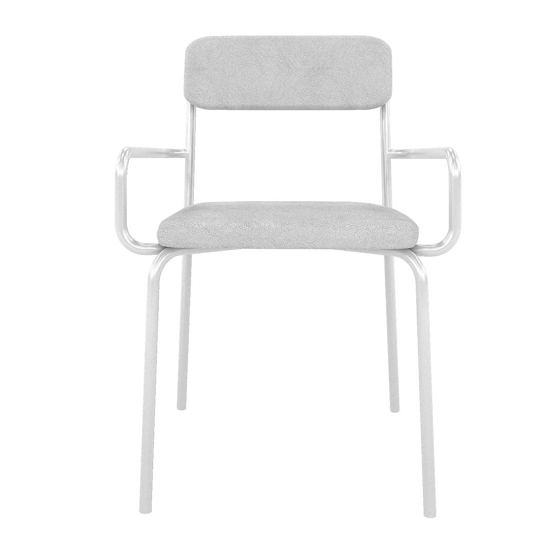 Manhattan Comfort Whythe PU Leather Dining Chair In White