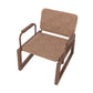 Manhattan Comfort Whythe PU Leather Low Accent Chair 1.0 In Corten