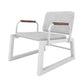 Manhattan Comfort Whythe PU Leather Low Accent Chair 1.0 In White