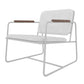 Manhattan Comfort Whythe PU Leather Low Accent Chair 2.0 In White