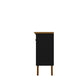 Manhattan Comfort Yonkers 63" Black & Cinnamon Sideboard