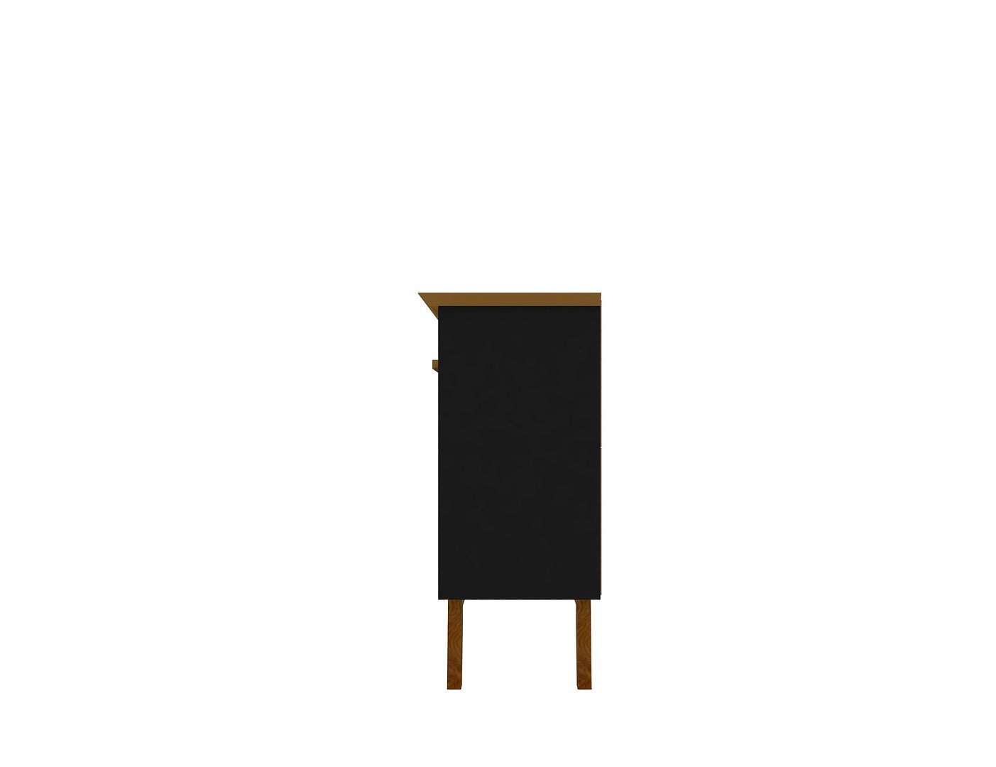 Manhattan Comfort Yonkers 63" Black & Cinnamon Sideboard