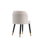 Manhattan Comfort Zephyr Velvet Dining Chair In Cream