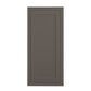 Maplevilles Cabinetry 15" x 30" Dark Gray Inset Modern Shaker Style RTA Birch Wood Wall Storage Cabinet With 1 Door & 2 Shelf Boards