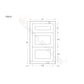 Maplevilles Cabinetry 18" Vintage White Inset Modern Shaker Style RTA Birch Wood Storage Base Kitchen Cabinet With 3 Drawers