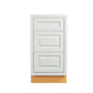 Maplevilles Cabinetry 18" Vintage White Inset Modern Shaker Style RTA Birch Wood Storage Base Kitchen Cabinet With 3 Drawers