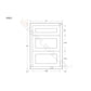 Maplevilles Cabinetry 21" Vintage White Inset Modern Shaker Style RTA Birch Wood Storage Base Kitchen Cabinet With 3 Drawers
